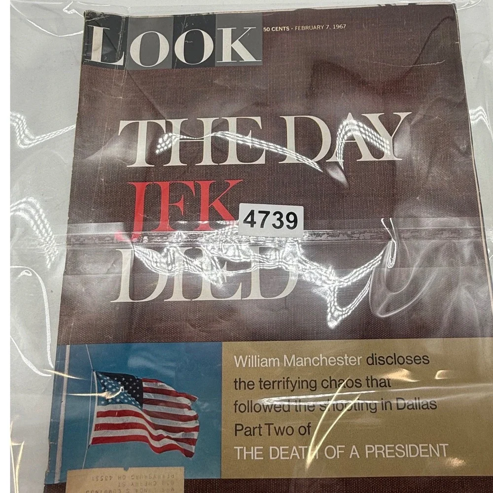 LOOK Magazine 1967 JFK Assassination Death of a President William Manchester 2pc
